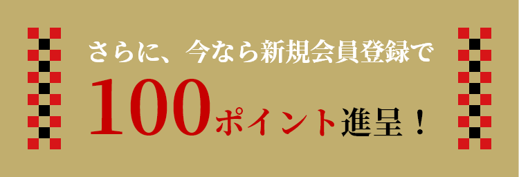 100ポイント進呈